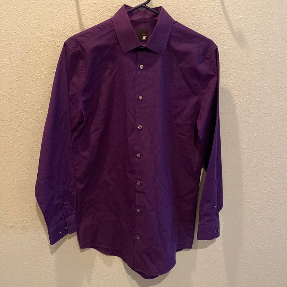 Men’s dark purple JF slim fit dress shirt